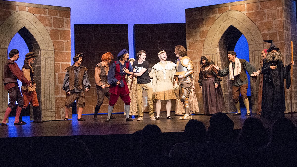 butlerccfac's tweet photo. Butler Theatre's production of A CONNECTICUT YANKEE IN KING ARTHUR'S COURT opens tonight and runs through Saturday! Tickets available at https://t.co/tR8u3kTsfM! https://t.co/c5R2o6GfV7