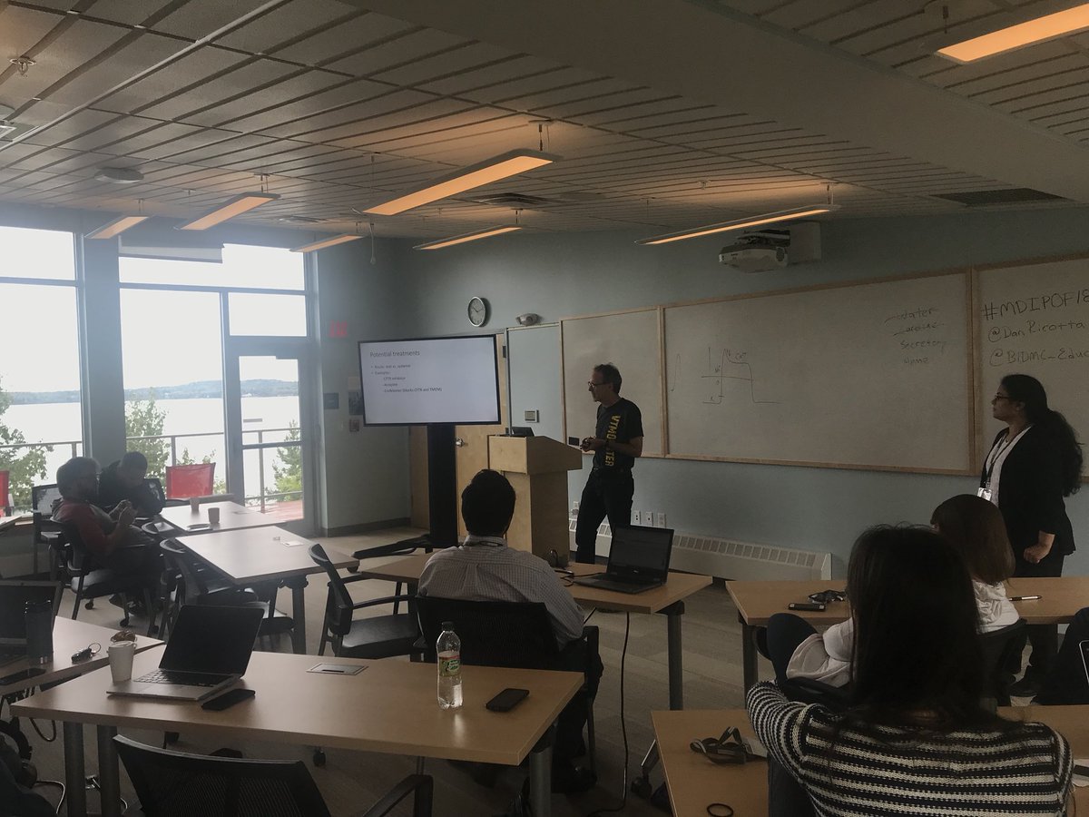 DanielRicottaMD's tweet photo. Predict / create - such powerful questions high up on #bloomstaxonomy @BIDMChealth Dan Sullivan asks learners to consider creating therapeutic agents based on understanding of #physiology experiments #MDIPOF18 https://t.co/c7ILKAYdC4