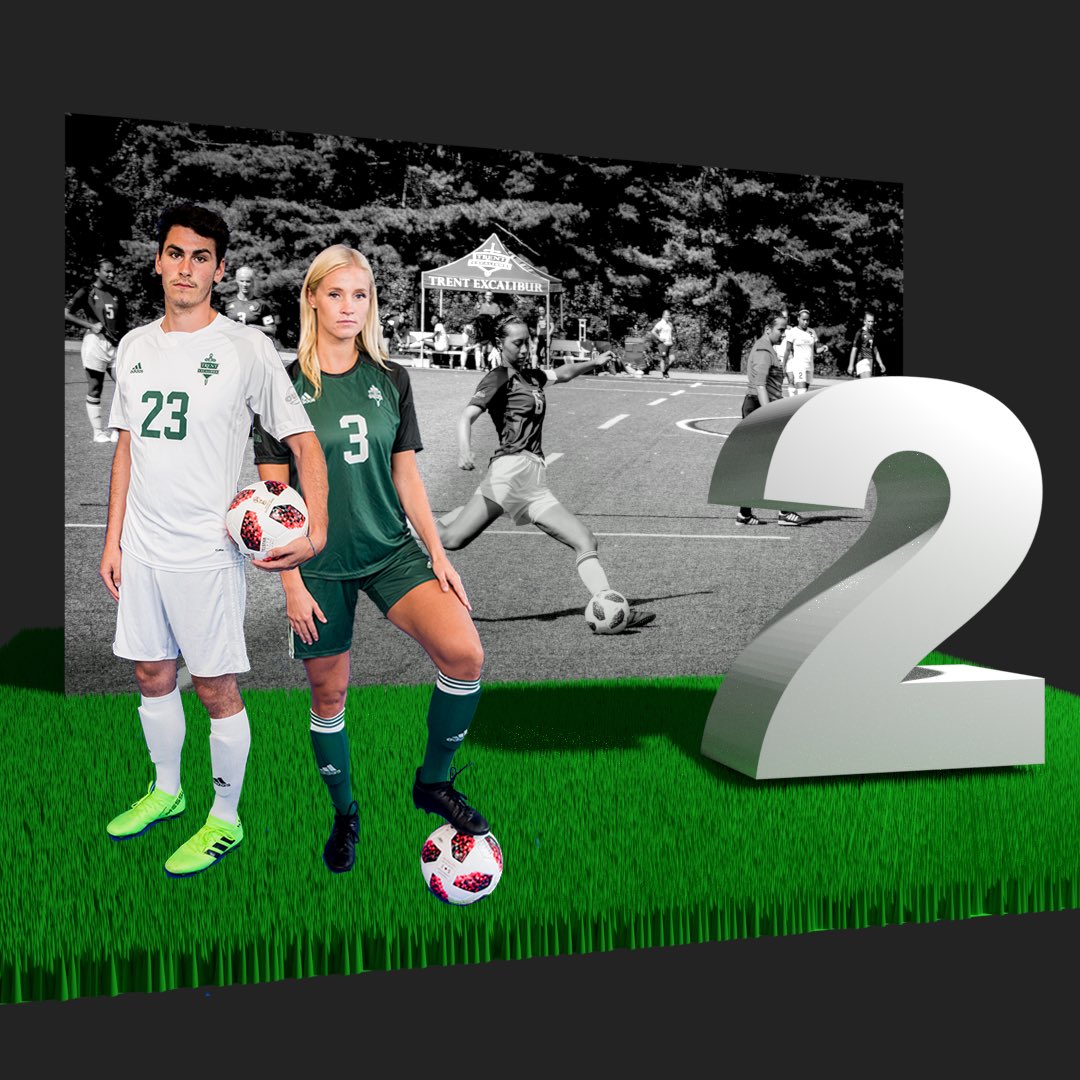 Only 2 days until homecoming and the Head of the Trent regatta! Justin Chiu stadium will be packed with back-to-back games from our Varsity teams! 
First up, <a href="/TrentUSoccer/">Trent Soccer</a> takes on the <a href="/nulakers/">Nipissing Lakers</a>! Catch the women at 12PM, and the men following at 2:15PM.
#BleedGreen #HOTR