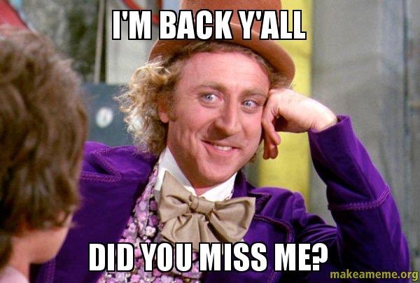 It’s been awhile but I’m back on Twitter and looking forward to reconnecting with all my followers!
