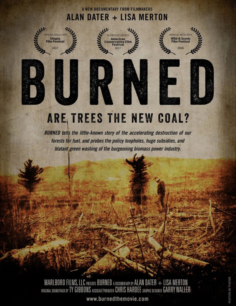 EcologyAction's tweet photo. "Burned" examines the the rise of biomass production in Eastern United States, same issues Nova Scotia is facing - Q&amp;A following film. Sept30 Belle Cote Community Hall; Oct4 McConnell Library in Sydney. @EACWilderness #LaheyReport #Biomass #Forestry https://t.co/U4EJy4gxqA