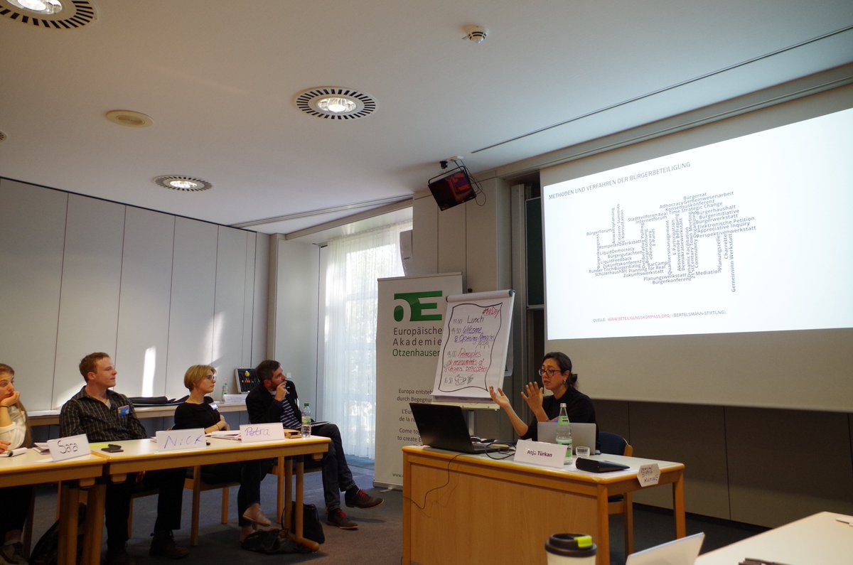 IEP_Berlin's tweet photo. How to empower democratic participation of citizens on the political process? @AnjaTuerkan gives an interesting introduction into the principles & instruments of citizens’ participation at our #1stYoungCitizensFutureLab. #EngagEU #FutureofEurope #EP2019 #YouthEmpowerment https://t.co/bVXBiYE38E