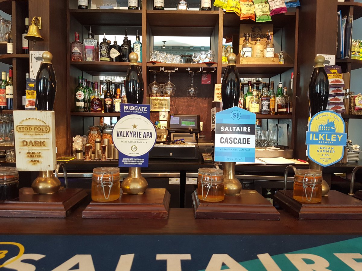 Four beautiful ales to sample today in the sunshine!

@StodFold Dark
<a href="/rudgatebrewery/">Rudgate Brewery</a> Valkyrie
<a href="/SaltaireBrewery/">Saltaire Brewery</a> Cascade
<a href="/Ilkleybrewery/">Ilkley Brewery</a> Summer
