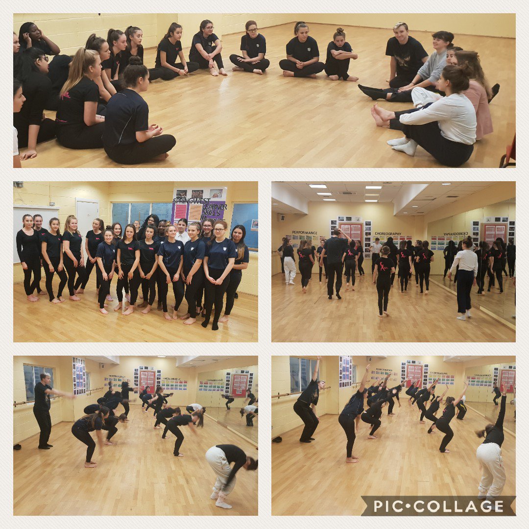 Brilliant first session with <a href="/rambertschool/">Rambert School</a>. The eight week Aspire project has begun. @ACOHoroz <a href="/SpringwestA/">Springwest Academy 💙</a>