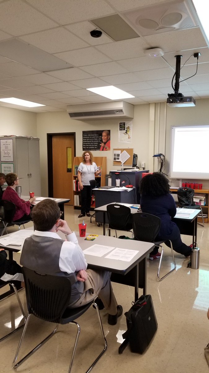 lmkinard's tweet photo. THS Staff Leading the Learning! Tricia Gladstone working with our staff on being the best educators possible! "How we approach students matters." #proudprincipal #PBIS #THSready https://t.co/mhMSVPUn7C