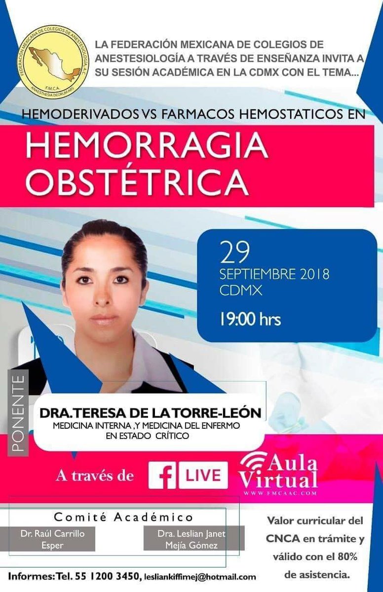 Anaesthetist_81's tweet image. Sesiones #AnestesiaObstétrica #CódigoMater #HemorragiaObstétrica