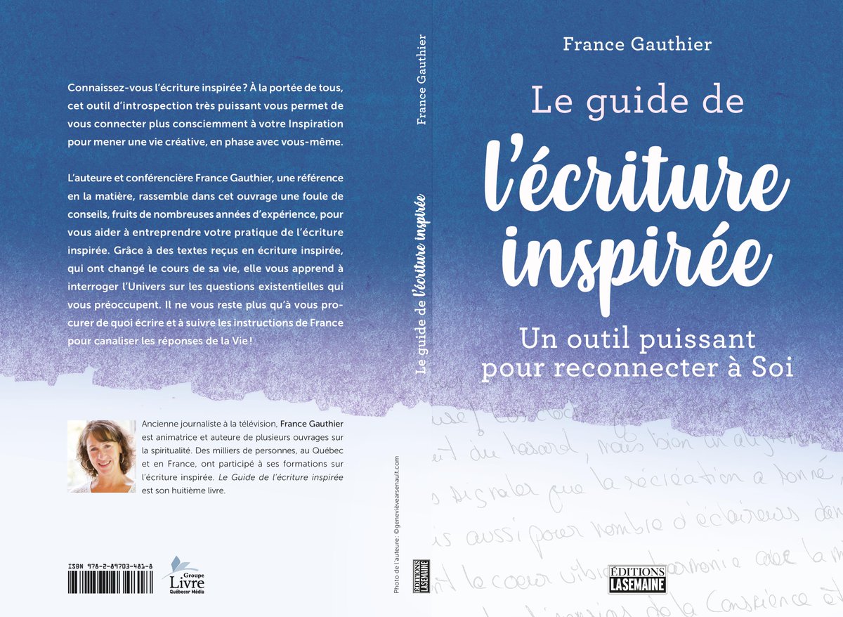 Enfin en librairie, LE GUIDE DE L'ÉCRITURE INSPIRÉE, un outil puissant pour reprendre son pouvoir! Bonne lecture :)
