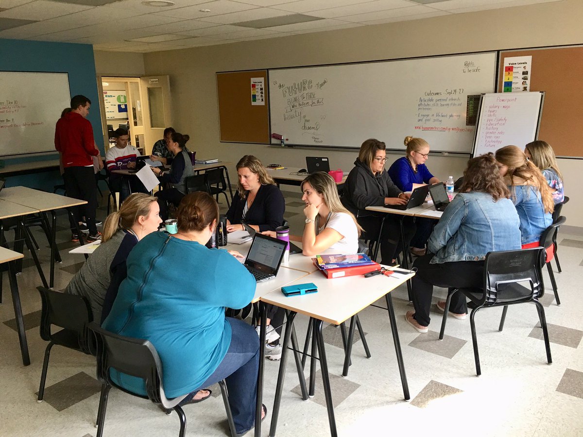 Chignecto_FoSS's tweet image. RHDS staff members come together this AM to review the classroom conditions their students require to experience success. #InclusiveEd #ProgramPlanning