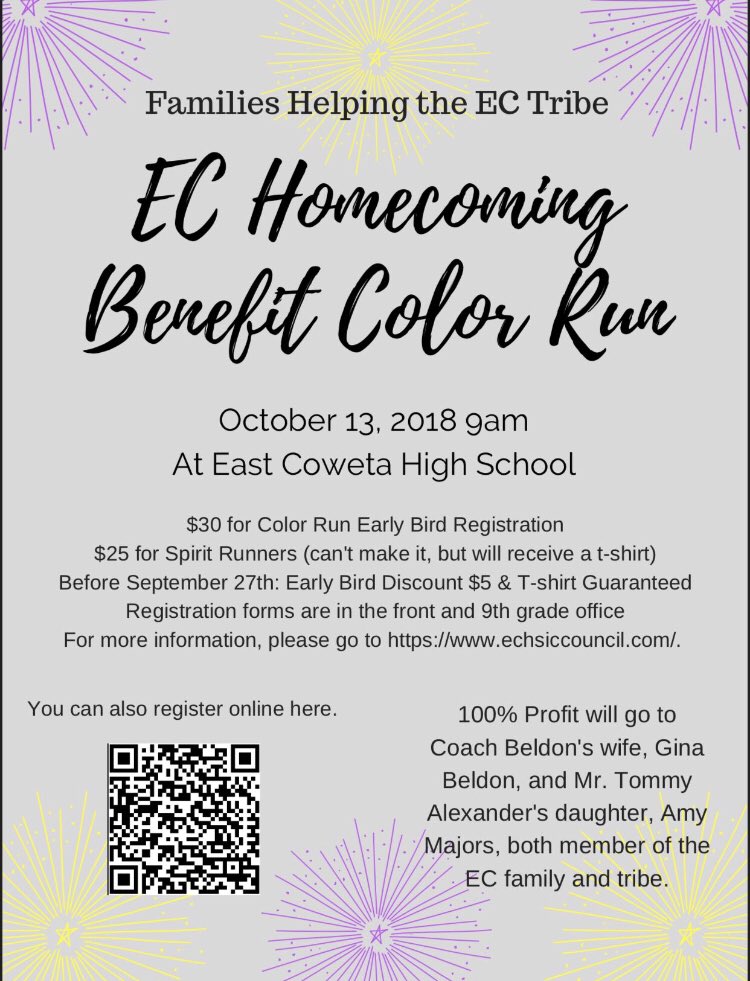 Hey if you are in Coweta county October 13th you should come out and support!!!