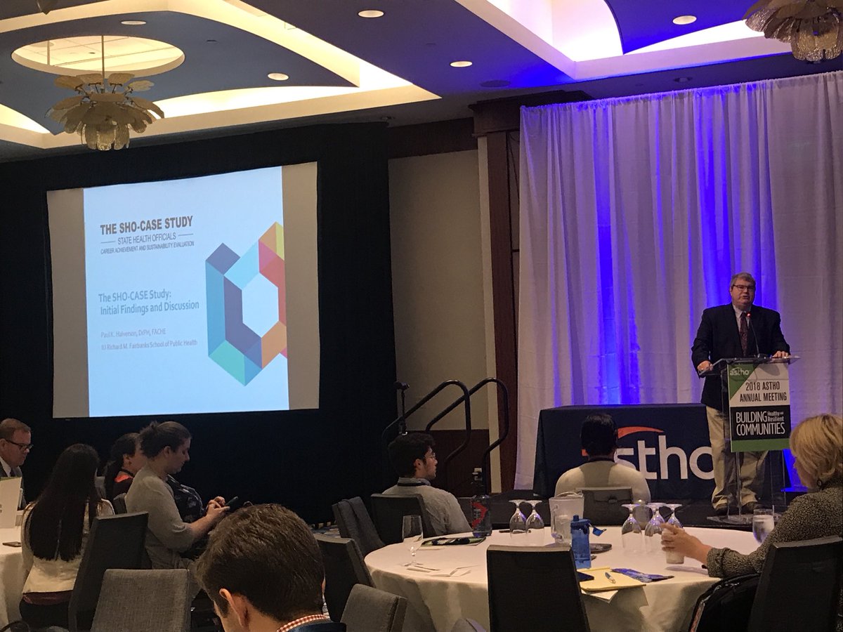 Dean Paul Halverson shared findings from the SHO-CASE Study today at the ASTHO 2018 meeting. Sincere thanks to all SHOs for participating in this important work! @FSPH_IUPUI <a href="/ASTHO/">ASTHO</a> #ASTHO18 #FSPH
