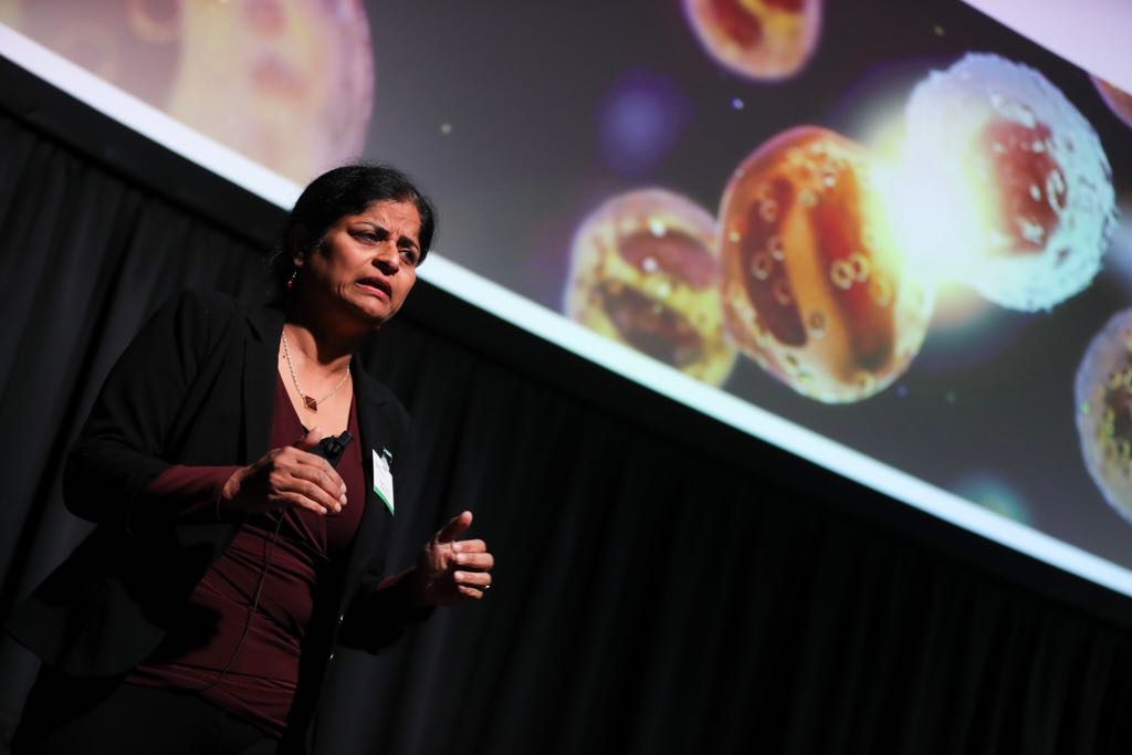 KTIconnect's tweet photo. Gayatri Varma of @MedImmune talks of the benefits of research collaboration for the company and those for the academic partner. #destinationelevation #KTIconference2018 #collaboratetoinnovate #LoveIrishResearch https://t.co/0mRgEXJS3K