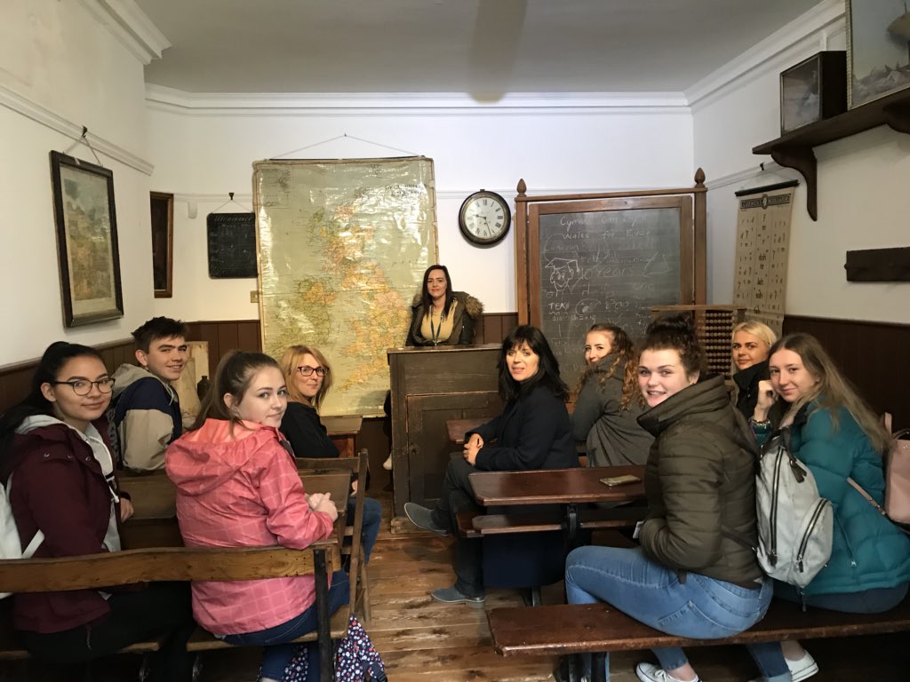 BaggottAlison's tweet photo. Education Studies @PrimaryEdStud students enjoying a morning in Abergwili museum @CarmsMuseums @LynwenRob @athrofa @sainsworth1 #freshersfun #lovewhatyoulearn https://t.co/sgUofuK7kc