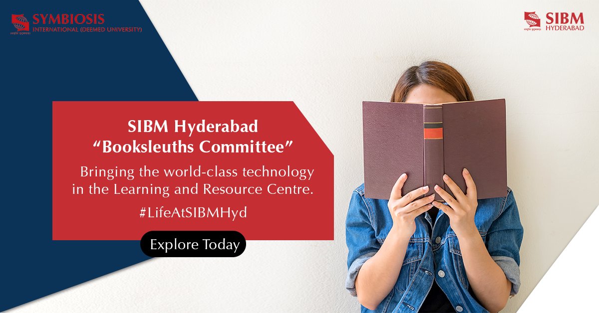 SIBMHYD's tweet image. Develop a love for #Reading and discover new things through #Booksleuths - The   #LibraryCommittee of #SIBMHyderabad which ensures that the Learning and   Resource Centre serves as a knowledge source for the #Management students.   Visit sibmhyd.edu.in. #MBA