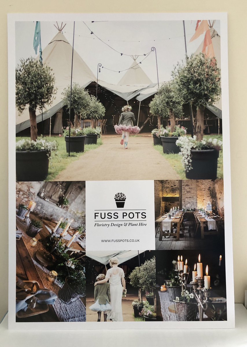 Here’s an A1 foamex board we have just made for Fuss Pots... don’t those plants look amazing! We hope you have a great event at the weekend! 
#largeformat #printedattoptown #ndevon 

Contact claire@toptown.co.uk for more info...