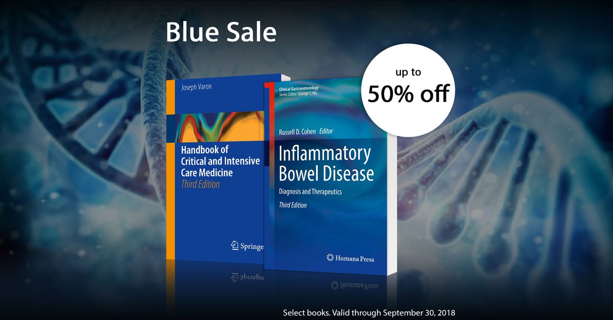CardiovascMed's tweet photo. Hurry! Last chance to #save up to 50% on print books in #Medicine. This special is valid through 09/30/2018: https://t.co/kjZjPmM5K7 #springerspecial https://t.co/C6QEPTHXYI