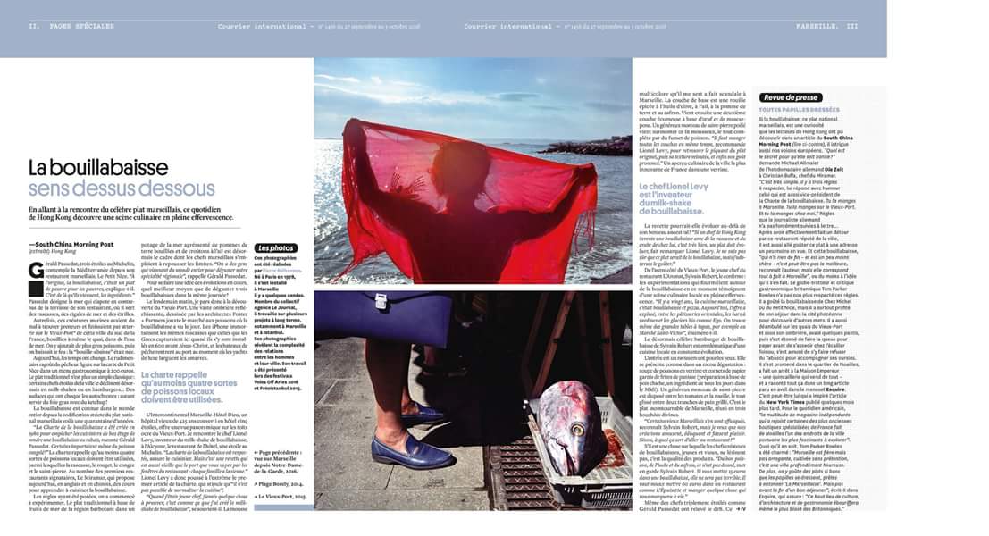 AgenceLeJournal's tweet photo. PUBLICATION | Pierre Belhassen's work "Marseille Allogene" featured on the last @courrierinter issue. We are very happy and proud to be on the cover of the magazine. 
You can also discover the 8 pages about how Marseille is seen by the international press. #marseille https://t.co/tZMh4o3bVv