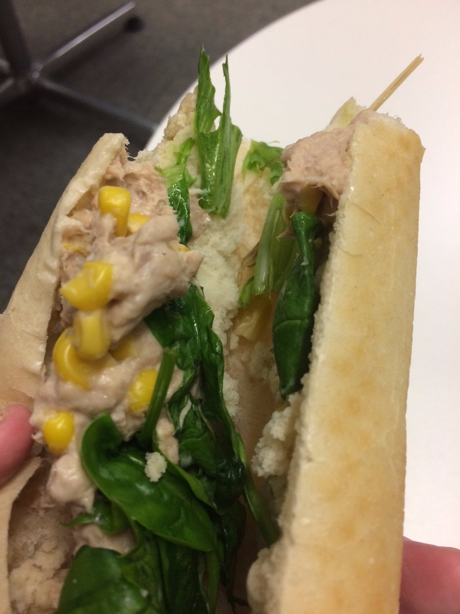 JustinRollings's tweet photo. . @GreggsOfficial not impressed with the pre-packed Tuna baguettes from Greggs Hastings..half the filling is missing! #emptybaguette https://t.co/Qnsweb2DZc