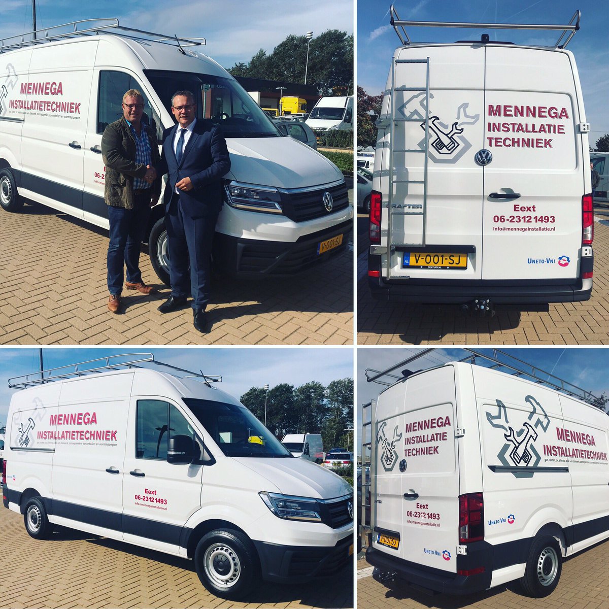 Aan Mennega Installatietechniek uit Eext zijn nieuwe bedrijfswagen, een prachtige #Volkswagen #Crafter, afgeleverd! Jan, veel succes en arbeidsvreugde gewenst 👍 #Je hebt beunhazen en de eindbaas 😉#vakman #specialist 👌🏻@Volkswagen_BWG  @centuryautogroep