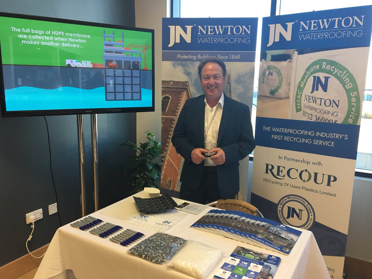 #Newton branding on point at the @Recoup_UK Plastics #Recycling Conference.

#RECOUPConference #plastic #Construction #waterproofing #branding #onpoint