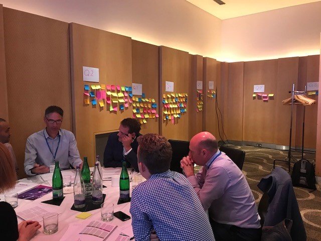 OrdnanceSurvey's tweet photo. We're hearing some great ideas for supporting innovation in the #geospatial sector such as linking assets to data, encouraging GI apprenticeships and introducing GI into schools earlier #geospatialcommission #PSMA2018 https://t.co/XEIJGYjUAL