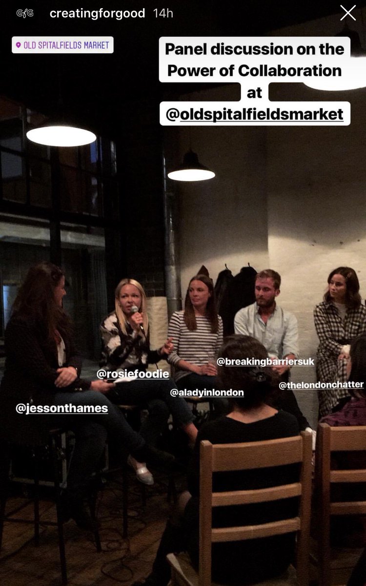 imageninsights's tweet image. A great discussion on the power of collaboration curated by @CreatingforGood with experts from fashion, food, travel and charity industry talking about their experiences. @BB_UK1 @LondonChatter @aladyinlondon @RosieFoodie @JessOnThames @oldspitalfields