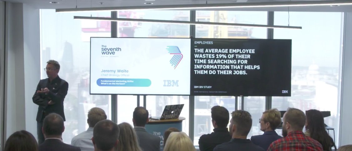 ShtevOfficial's tweet image. "The average employee wastes 19% of their time searching for information that helps them do their jobs" @jeremywaite - As a developer, this does not surprise me at all! #digitaljourneys