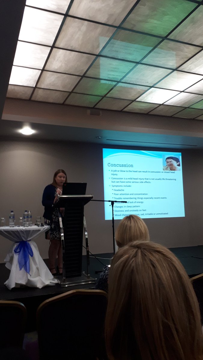 Ciara describing concussion and her experience with post concussion patients and it's effect on a life. #livingwithabraininjury @saoltagroup @Beaumont_Dublin @ABIIreland