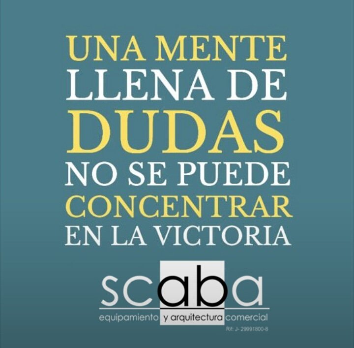 ScabaVzla's tweet photo. Asi que deja las dudas a un lado y concentrate en tu objetivo y asi podras llegar a la victoria.

 ¡Feliz dia!☀☕ https://t.co/UTw3BIopSC