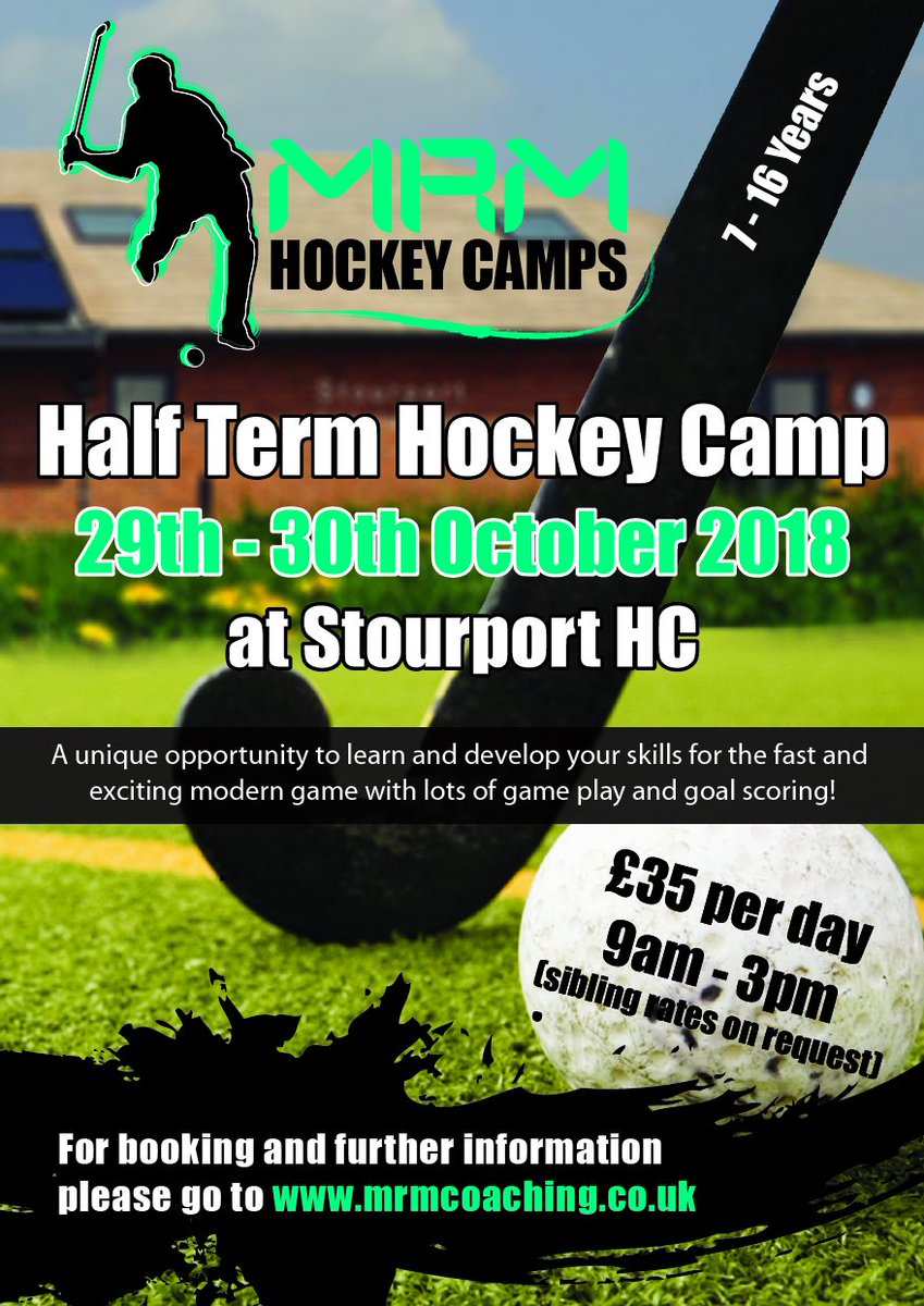 JmtMrm's tweet photo. October Half Term Camps now available to book https://t.co/DFFNyZ4RNA @MalColSport @Malvernevents @DownsMalvern @TheElmsSchool @StourportHC @moorparkludlow #hockey #YouthDevelopment https://t.co/6PKXwXkxqa