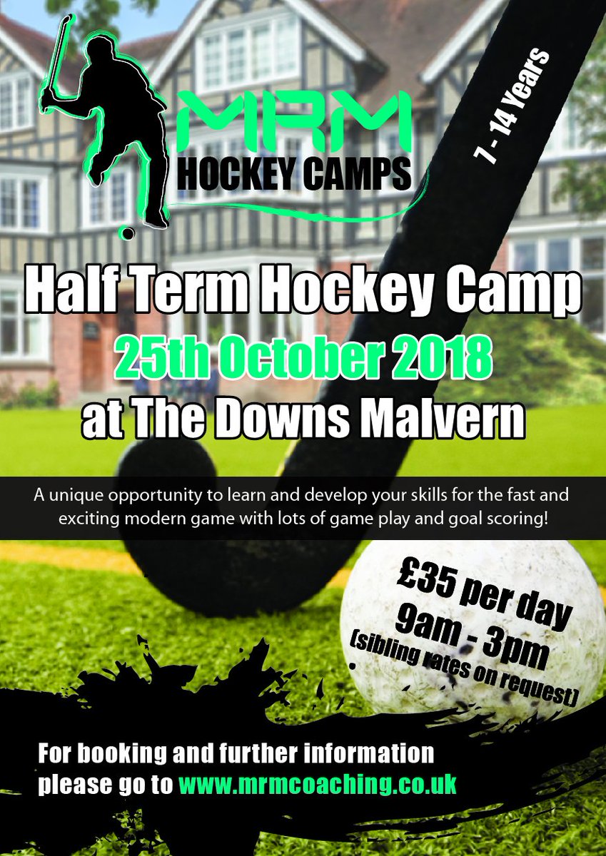 JmtMrm's tweet photo. October Half Term Camps now available to book https://t.co/DFFNyZ4RNA @MalColSport @Malvernevents @DownsMalvern @TheElmsSchool @StourportHC @moorparkludlow #hockey #YouthDevelopment https://t.co/6PKXwXkxqa