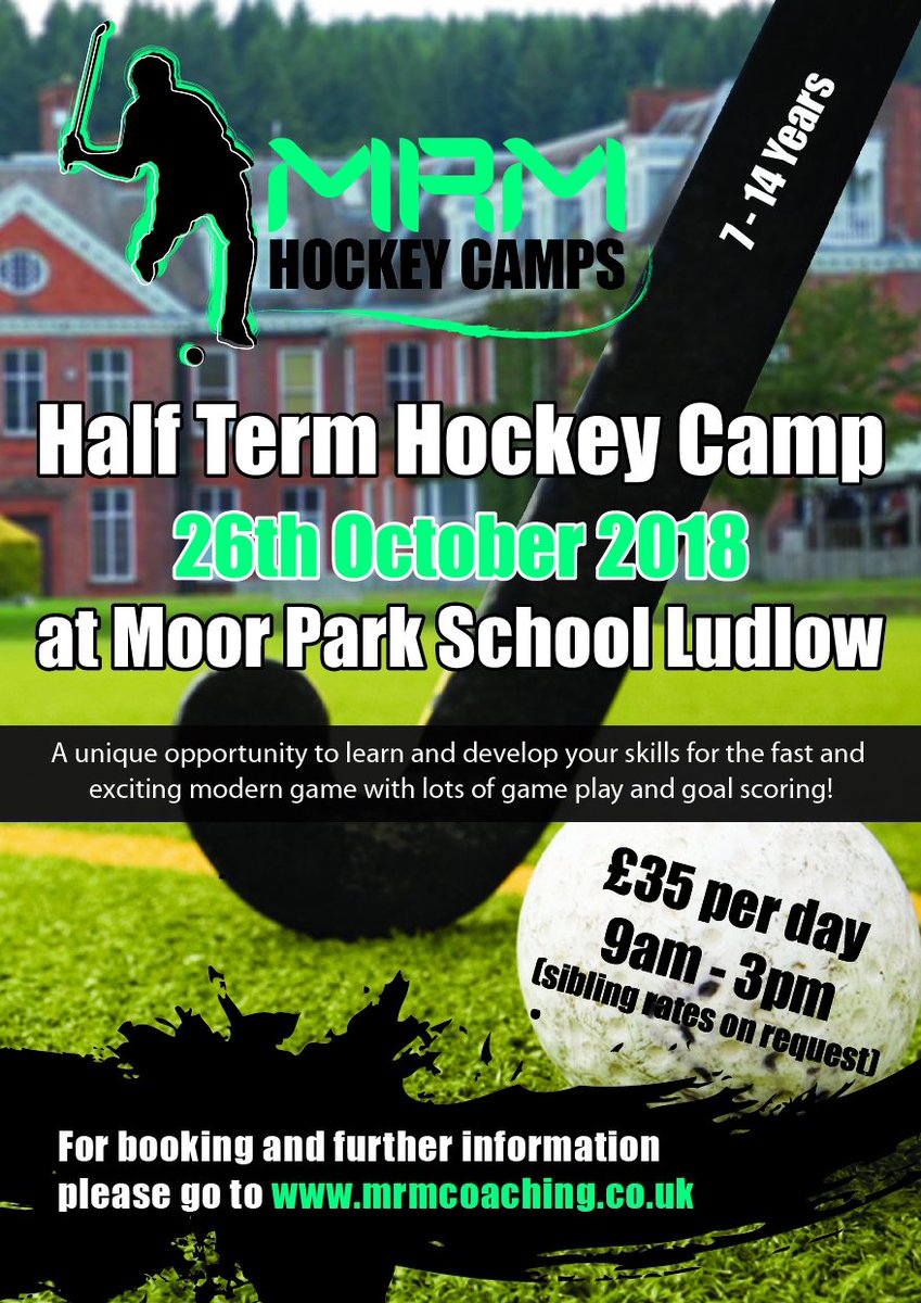 JmtMrm's tweet photo. October Half Term Camps now available to book https://t.co/DFFNyZ4RNA @MalColSport @Malvernevents @DownsMalvern @TheElmsSchool @StourportHC @moorparkludlow #hockey #YouthDevelopment https://t.co/6PKXwXkxqa
