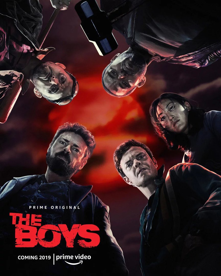 postermodernism's tweet photo. #postereference:: «The Boys» (2006) &amp;  «The Boys» (2019)
@KarlUrban @Sethrogen @theboystv @PrimeVideo @AmazonStudios 
 #comicsRef https://t.co/54eVByTHEL