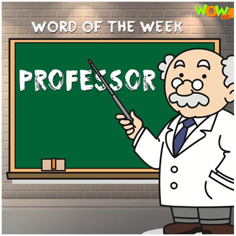 WowKidzTv's tweet photo. A professor is a teacher with highest academic rank at an institution of higher education, like college! 👩🏻‍🏫👨🏻‍🏫
#WowKidz #LearningBhiMastiBhi #learning #educational #learnthroughplay #wordoftheweek #vocabularybuilding #professor #teacher #college #education https://t.co/621BFIfbeF