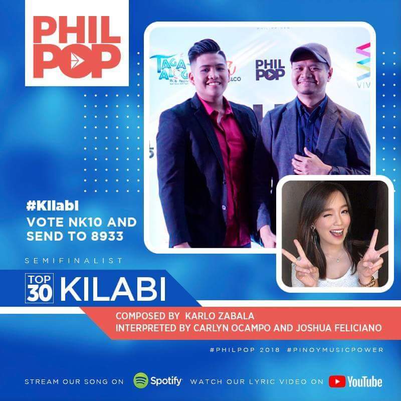 Imblitnus03's tweet photo. #KILABI 
#Philpop2018 
#PinoyMusicPower 

All out support for @carlyncabel https://t.co/7LSWjyncyM