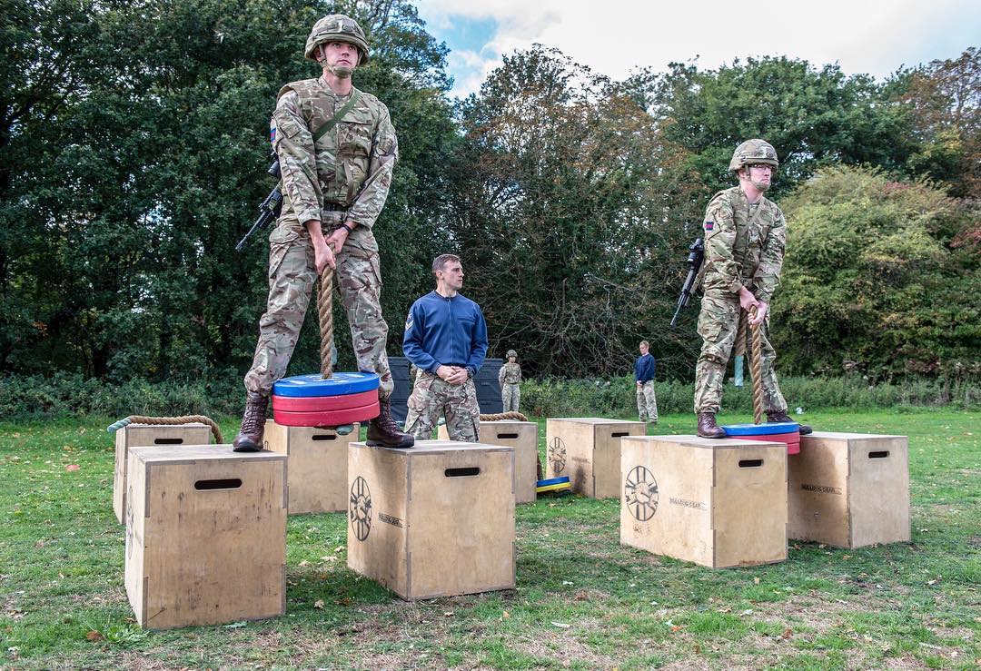 The new Physical Employment Standards for Close Combat Soldiers 
4km march under 40 minutes (40kg)
2km march under 15 minutes (25kg)
Fire and Movement in under 5 minutes
20m drag (110kg)
A 22kg carry over 240m followed by a lift and hold 70kg 
20 x 20kg carry over 30m