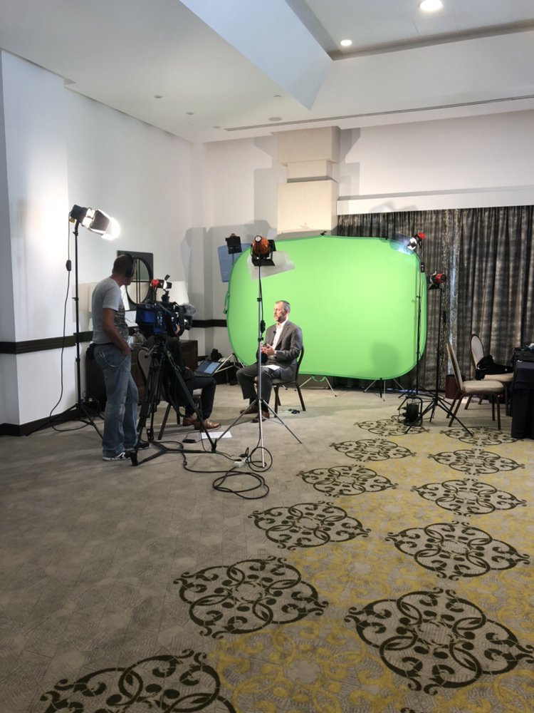 NetEventsTV's tweet image. Behind the scenes at #NetEvents18. Filming with @rpollock SVP marketing @ZiftenInc. #cybersecurity #endpointprotection #infosecurity