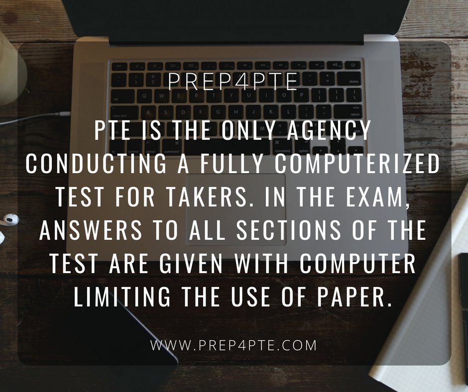 Prep4PTE's tweet photo. Fact of the week!
PTE is the only agency conducting a fully computerized test for takers. In the exam, answers to all sections of the test are given with computer limiting the use of paper.
#PTECoach #Prep4PTE #PTEprep #studyabroad https://t.co/VSblvcQLWx