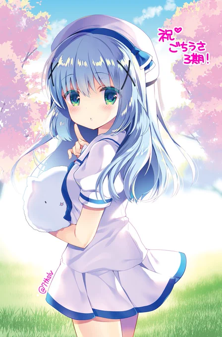 遅まきながら、ごちうさ3期おめでとうございます!!!!!😊 
チノちゃんには何となく春のイメージがあります 