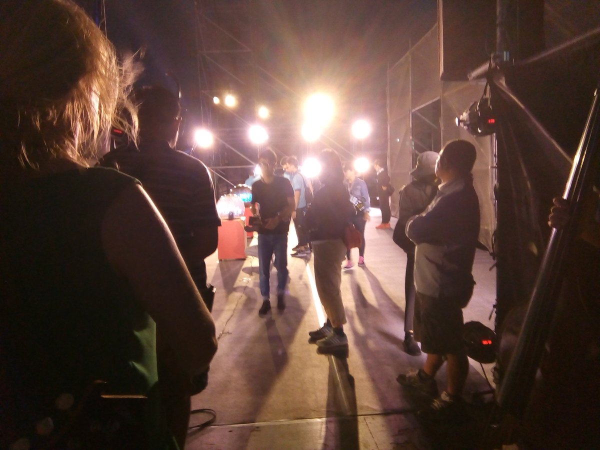 fates_uk's tweet photo. Lights, camera, action! Sound check finished in #Penghu Choir and Orchestra are brilliant. Can't wait to sing with them later, and loads of exciting practice happening back stage. From erhu pop to dragon dancing. 2 hours to go.... #FatesOnTour #Taiwan #MostBeautifulBay https://t.co/dXW2tvcfpN