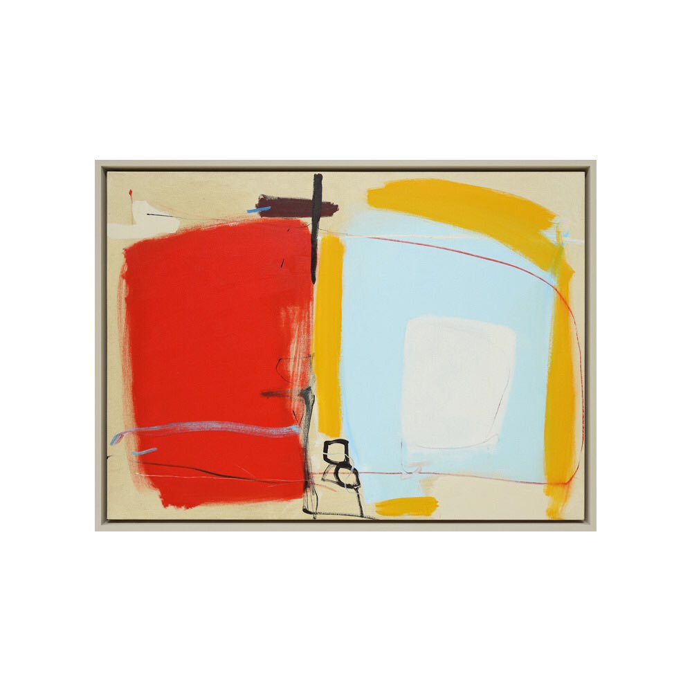 Genius Loci | Henrietta Dubrey @Sarah_WiseGal #oxford until 6th October Here 'Two Close' my #painting about #juxtaposition, a pairing of two forms, a theme that recurs in many of Peter Lanyon's paintings.