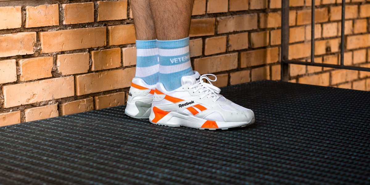 reebok aztrek white orange