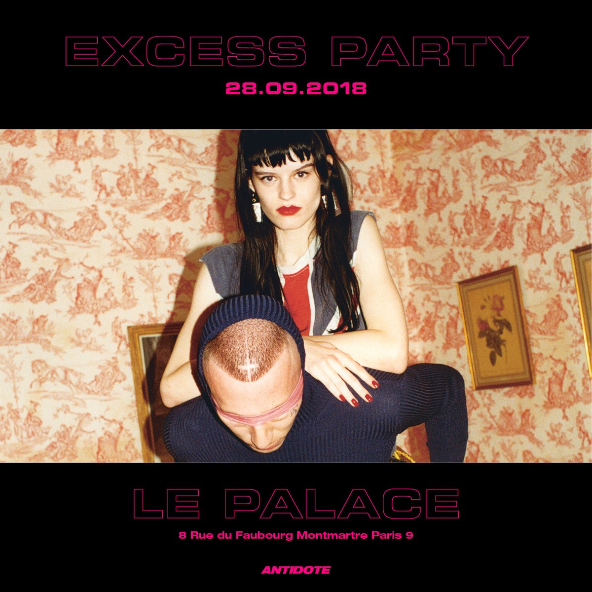 Rendez-vous à notre ANTIDOTE PARTY au Palace, vendredi 28 septembre pour célébrer la sortie de notre nouveau numéro. Préventes limitées (seulement 50 places restantes) : bit.ly/2Qw6JB5
