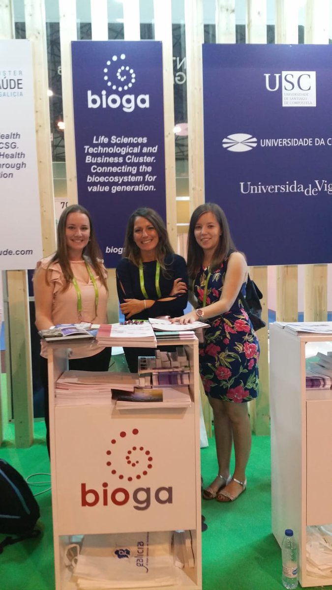 BiogaCluster's tweet photo. ¡Hoy es el ultimo día de @Biospain2018 !
Está siendo una feria muy productiva para la #Biotecnología gallega 🚀
Si aún no te has pasado por el #Stand122, #Bioga y toda la delegación gallega te esperamos @ACIS_sergas @axenciaGAIN @ClusterSaude @UDC_gal @uvigo @UniversidadeUSC https://t.co/5O6ngAnFZB
