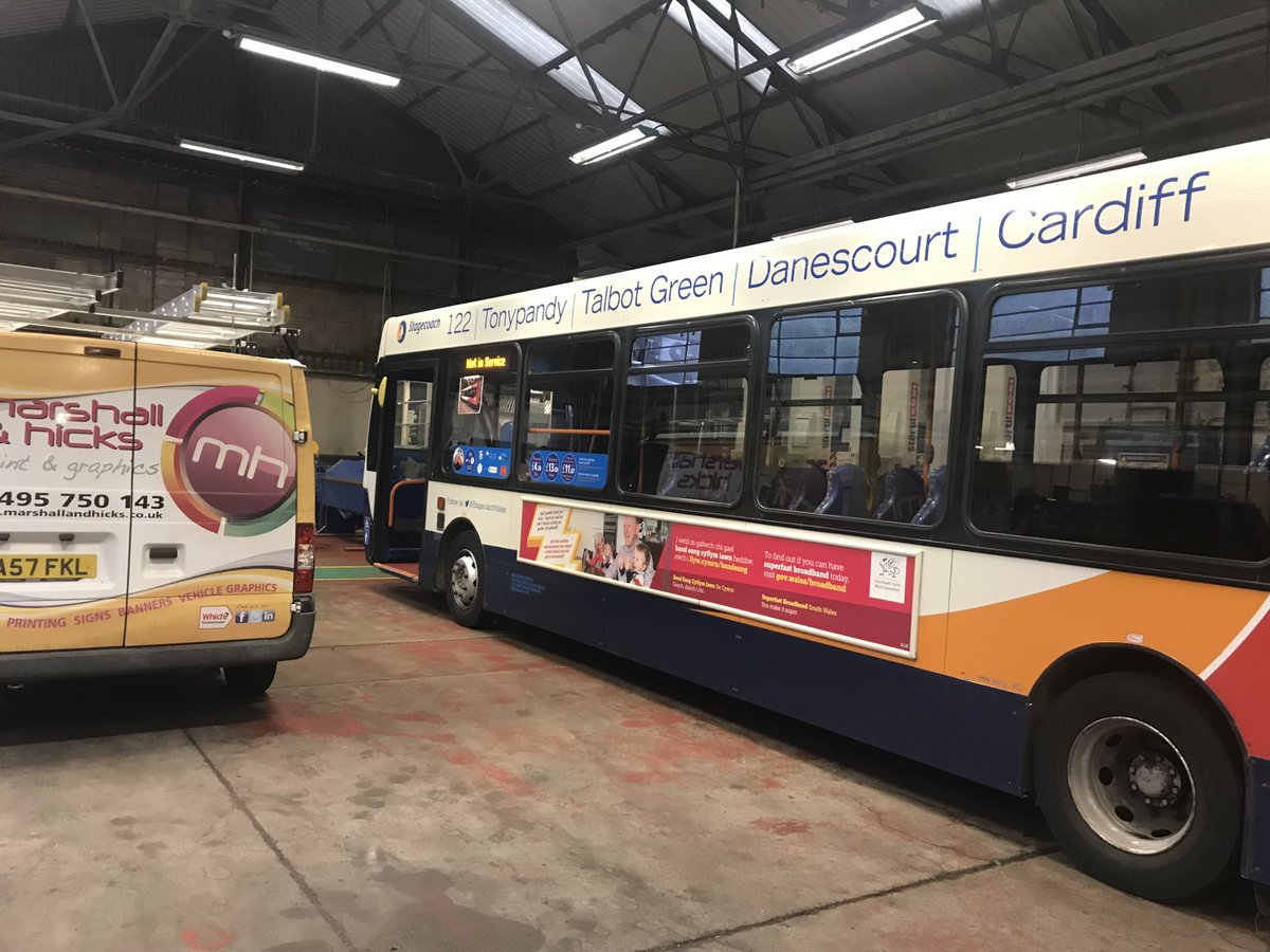 mhprinters's tweet photo. Stagecoach bus graphics fitted, 3 done so far, 4 to go!
@StagecoachWales #vinyl #vehiclegraphics https://t.co/UFhZEWY56w