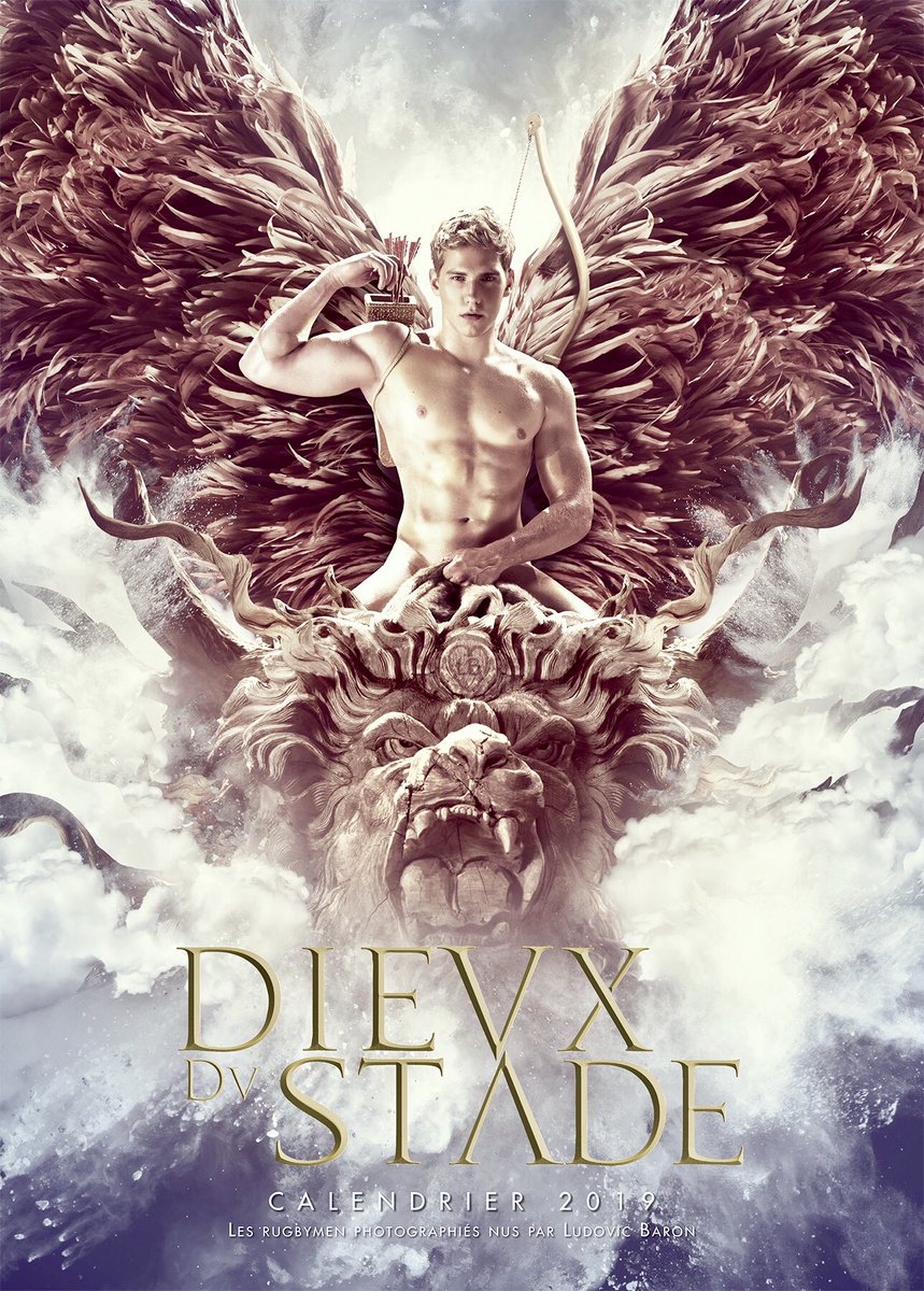 Jai le plaisir de vous dévoiler la couverture du calendrier @DievxDvStade 2019 que j’ai eu la chance de mettre en scène cette année. Sortie officielle le 4 octobre partout !  #DieuxDuStade #LudovicBaron #LudovicBaronArt LudovicBaron.fr