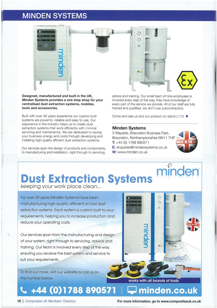 have you seen our write up and ad in this months Composites in Manufacturing @compositesmag  Mag?