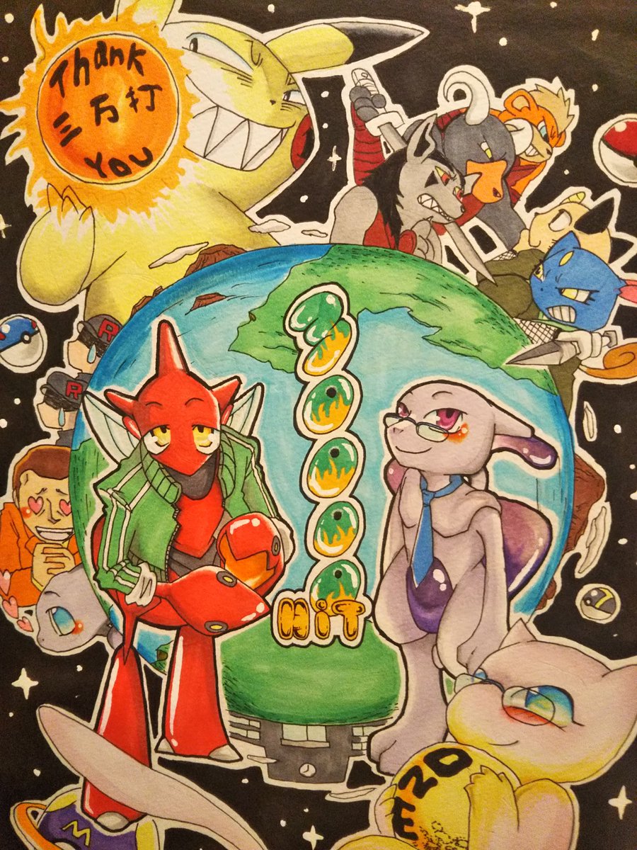 若き日頃に描いてたアナログ絵たち 