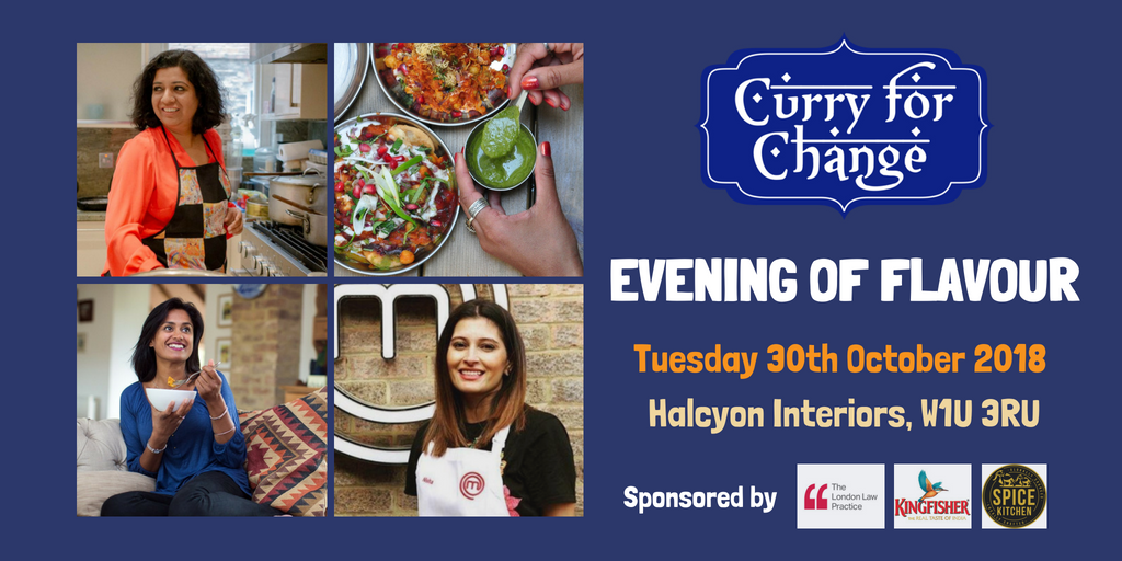 Our FANTASTIC Evening of Flavour 🌶️ will be held on 30th October! Come along for delicious food, drinks and appearances from wonderful @Asma_KhanLDN <a href="/HariGhotra/">harighotra</a> and Nisha Parmar. Thank you to <a href="/Halcyon_int/">Halcyon Interiors</a> for hosting us! Get your tickets here - lght.ly/1lb3poi