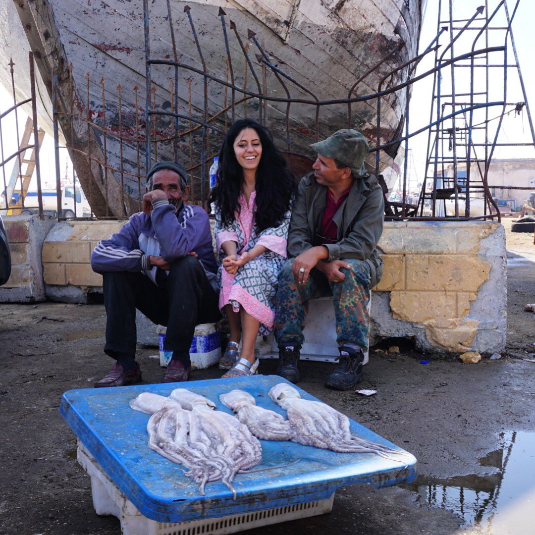 Bantering with the fisherman at the busy port of Essaouira, #Morocco last week. 🐟🦑🐠 Essaouira is the closest city to where our Argan Oil is produced and it’s easy to love!