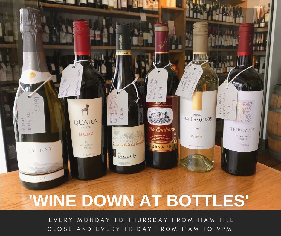 BottlesWine's tweet photo. It's almost the weekend! How about some delicious tapas with a great bottle of wine from our 'Wine Down' offer? Choose any bottle of wine from our wine shop and drink in with no corkage charge! 🍷 #winelovers #tapaslovers #winebar #Foodies https://t.co/LbLV4iiOUf